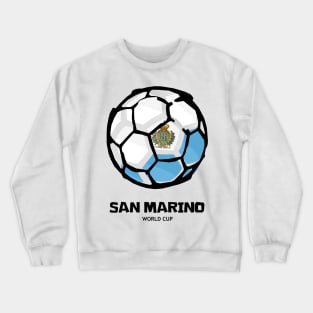 San Marino Football Country Flag Crewneck Sweatshirt